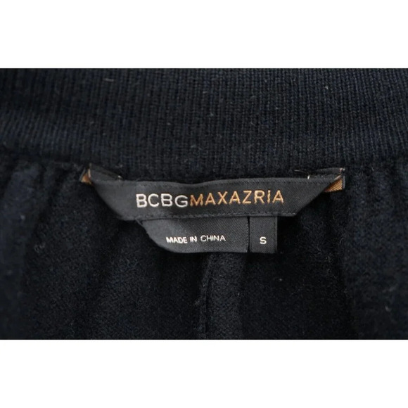 BCBG Maxazria Open Cardigan Womens Small Black Merino Wool Cashmere Tie Sweater - Picture 3 of 8